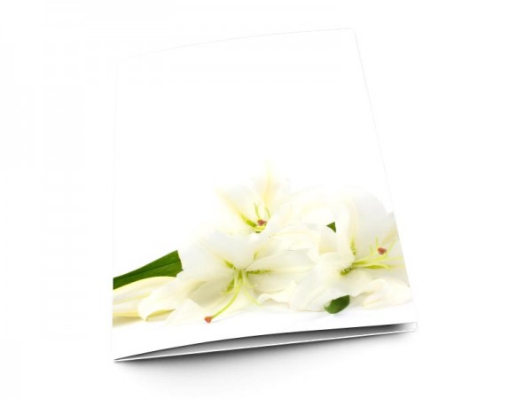 Menu mariage - Dites-le avec des lys blancs