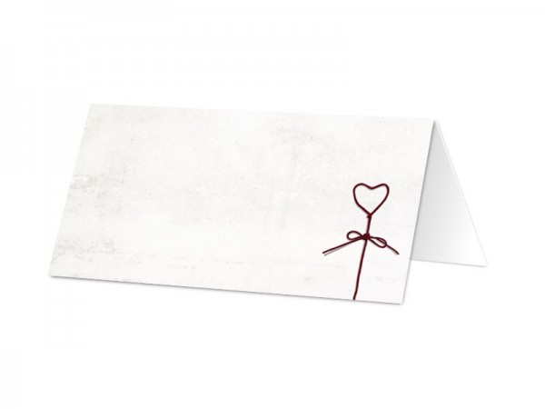 Marque-place mariage - Nid d'amour