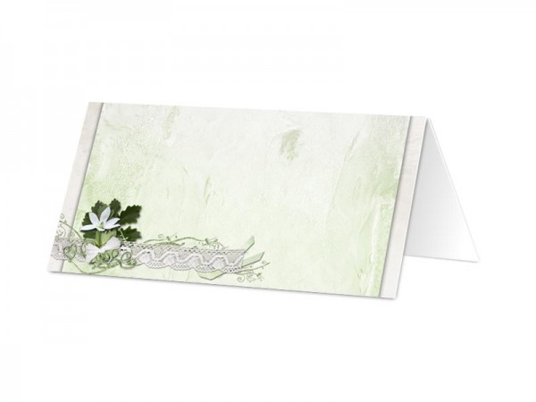 Marque-place mariage - La fleur verte