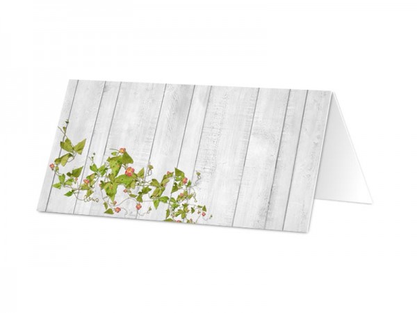 Marque-place mariage - Lierre en fleur