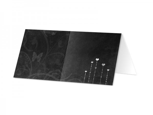 Marque-place mariage - Sombre et romantique