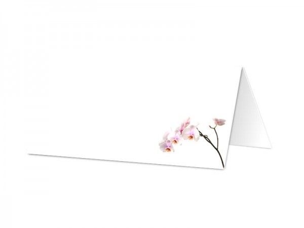 Marque-place mariage - Orchidée blanche